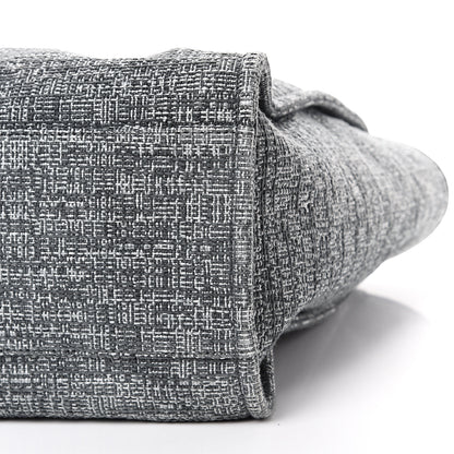Chanel Canvas Extra Large Deauville Tote Charcoal 9 of 9