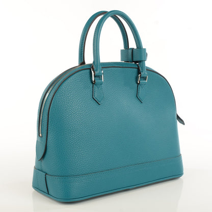 Louis Vuitton Taurillon Alma PM Bleu Canard 3 of 7