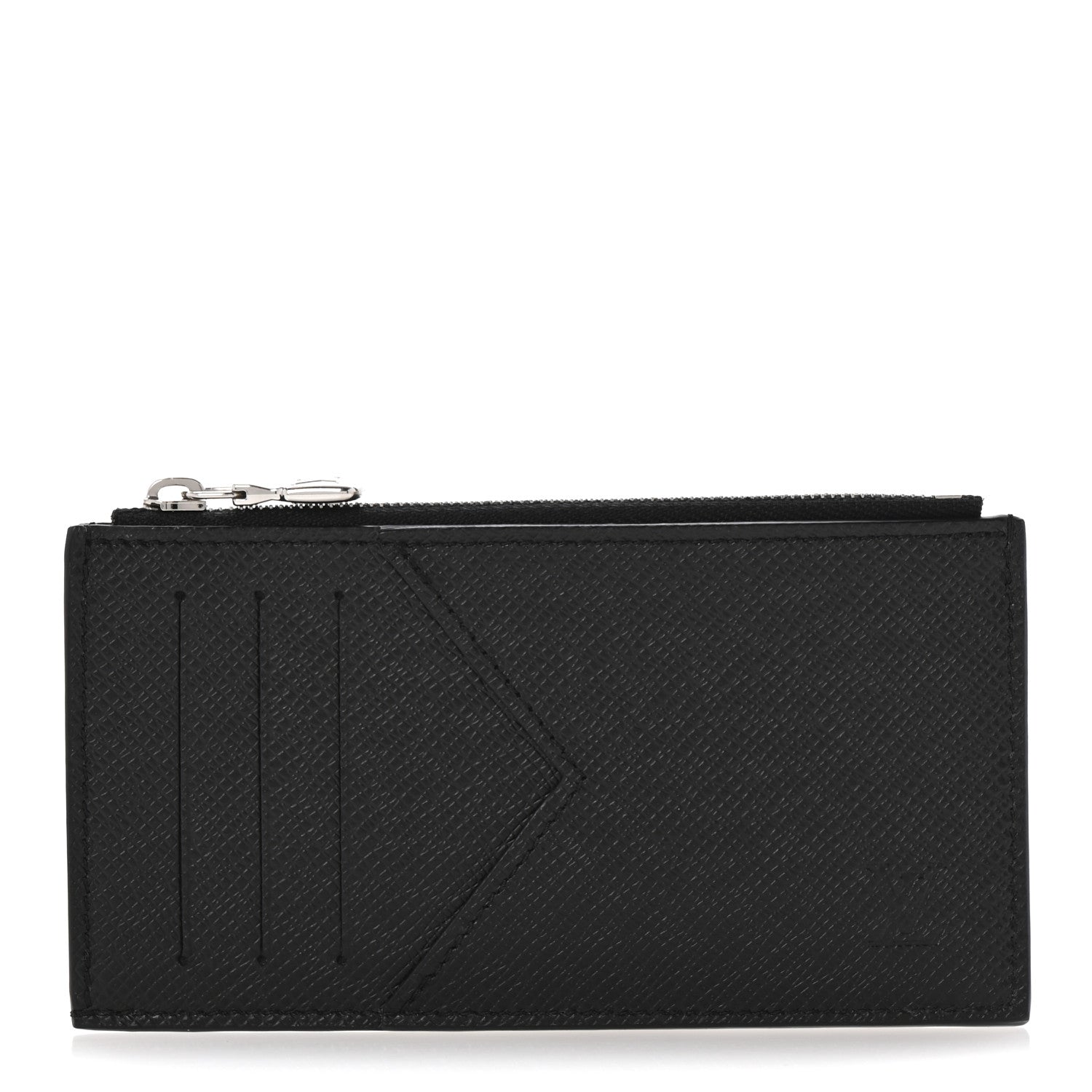 Louis Vuitton Taiga Coin Card Holder Black 1 of 6