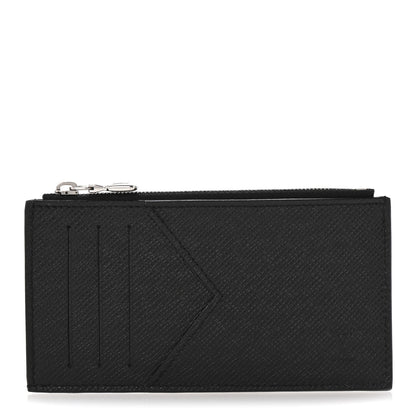 Louis Vuitton Taiga Coin Card Holder Black 1 of 6