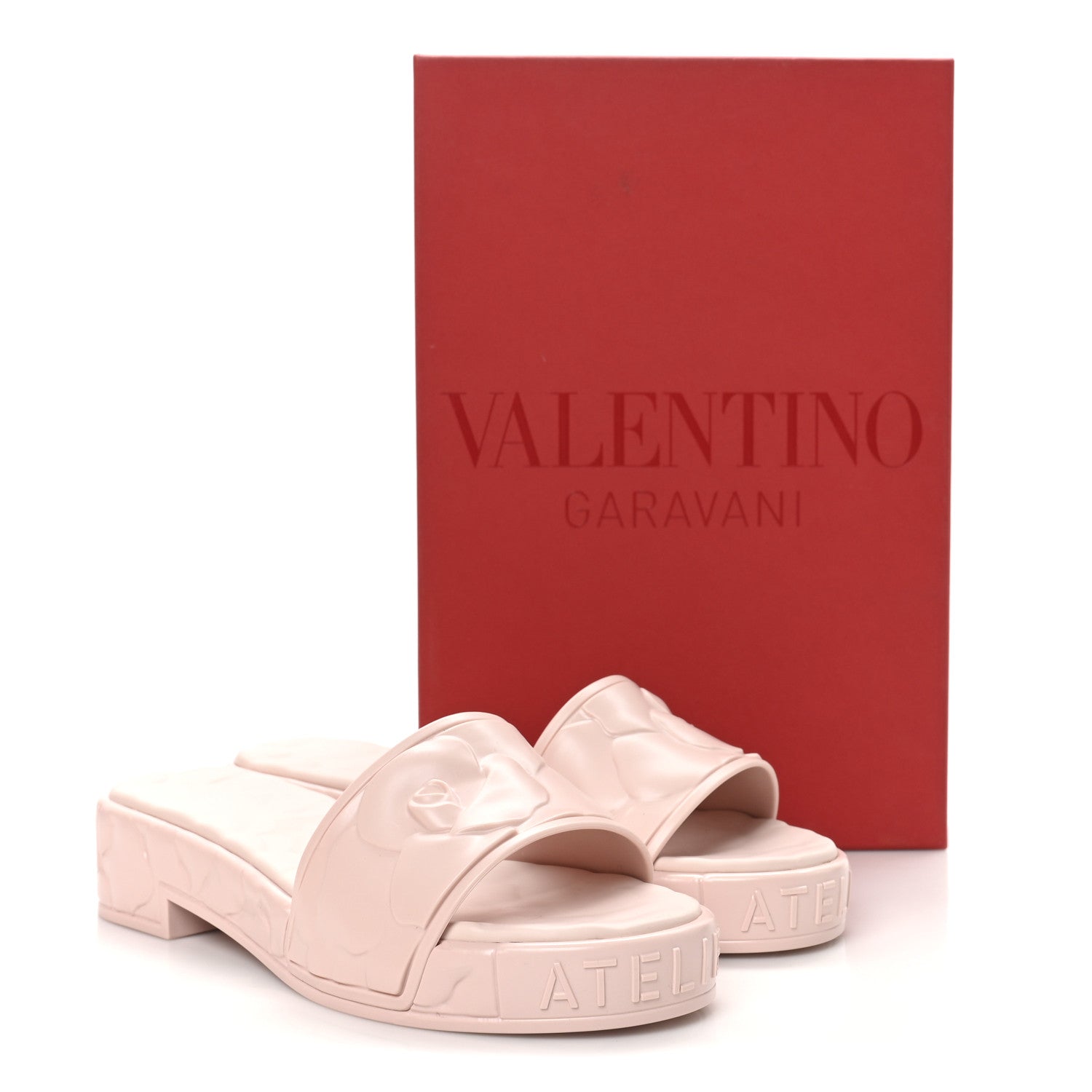 Valentino Garavani Rubber Atelier 03 Rose Edition 25/40mm Platform Slide Sandals 38 Rose Quartz 9 of 9