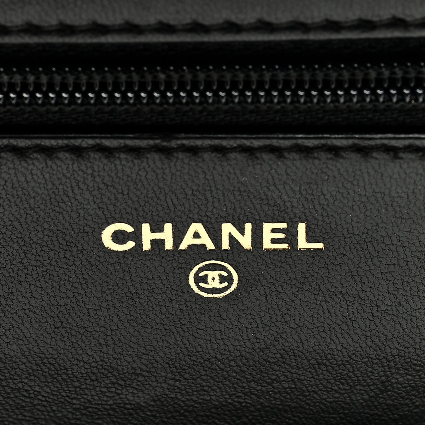 Lambskin Quilted Boy Wallet On Chain WOC Black