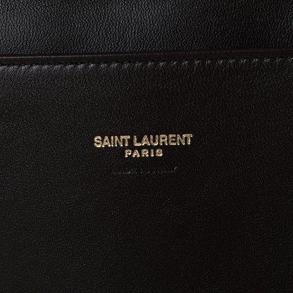 Saint Laurent Smooth Calfskin Suede Medium Reversible Monogram Kate Satchel Military Brown 9 of 10