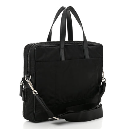 Prada Tessuto Nylon Saffiano Briefcase Black 3 of 11