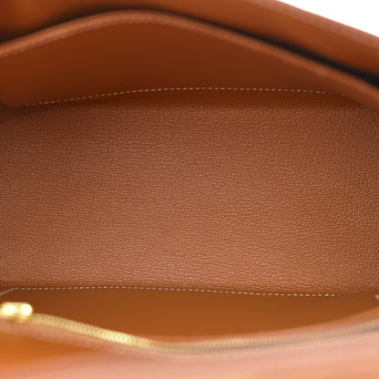 Hermes Epsom Kelly Sellier 25 Gold 5 of 12