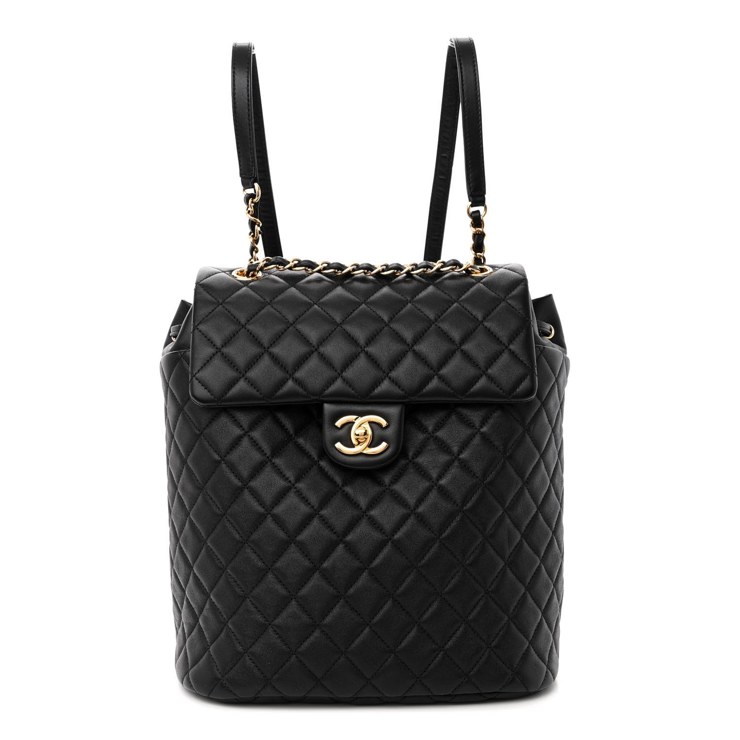 Chanel Lambskin Quilted Large Urban Spirit Backpack Black 1 of 10
