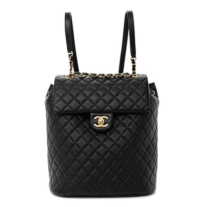 Chanel Lambskin Quilted Large Urban Spirit Backpack Black 1 of 10