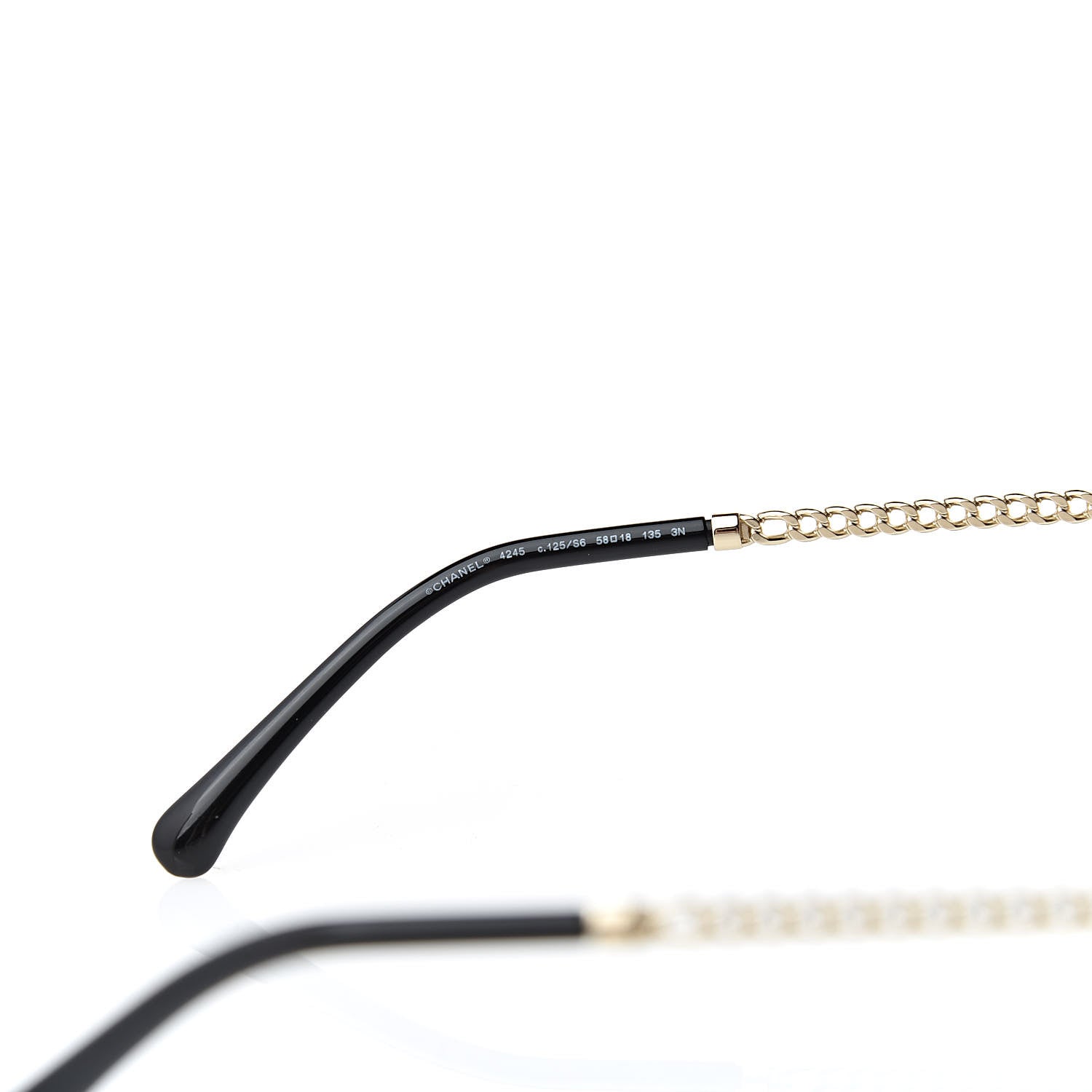 Chanel Round Chain Sunglasses 4245 Gold 7 of 9