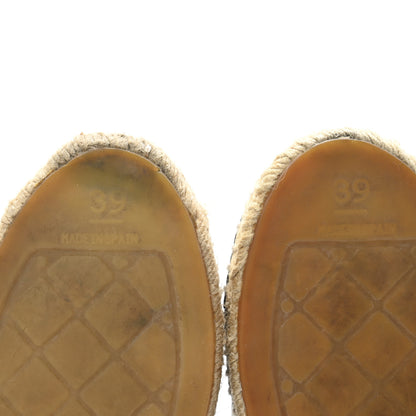 Chanel Lambskin CC Espadrilles 39 Black 7 of 11