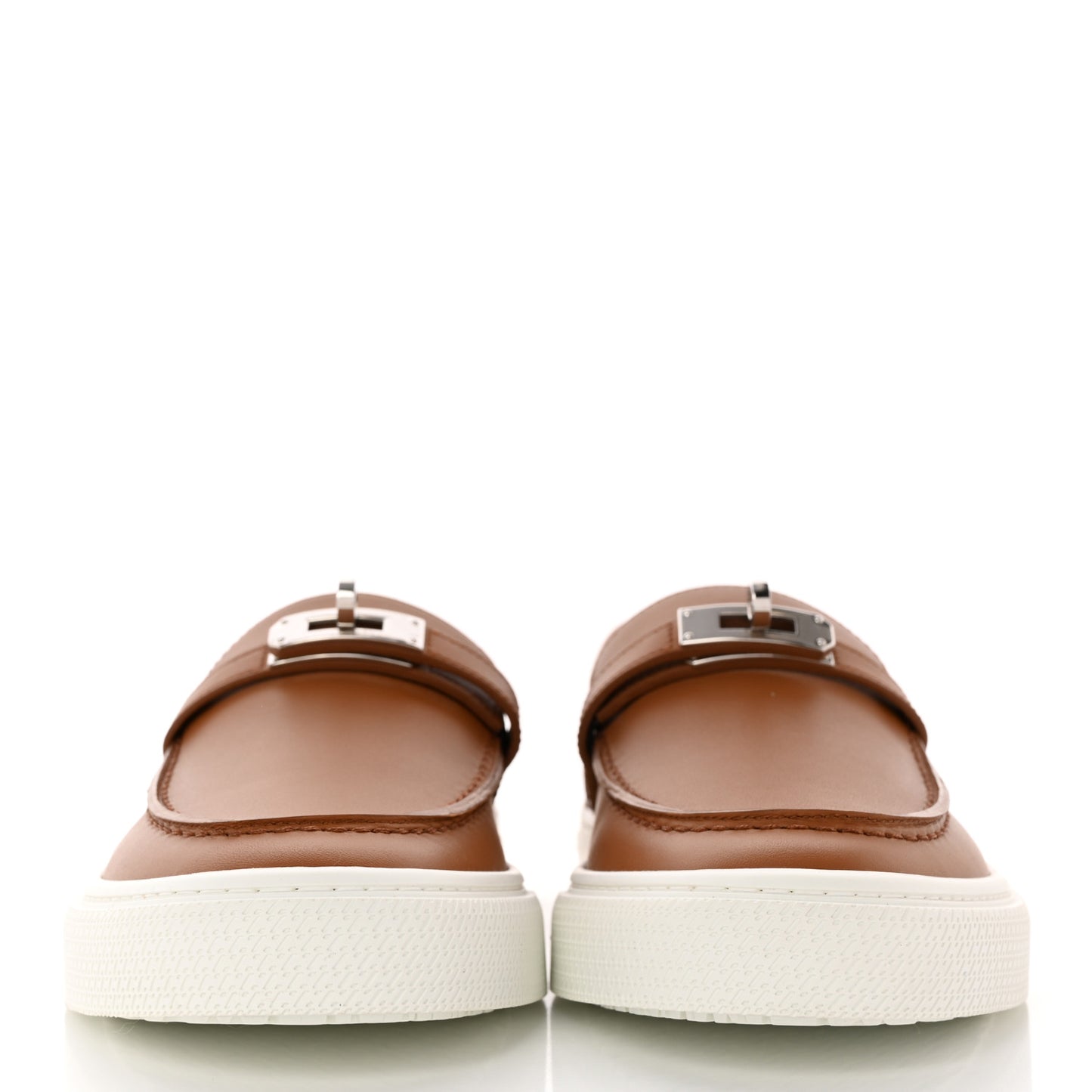 Calfskin Game Slip On Sneakers 39.5 Naturel