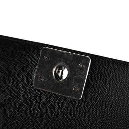 Chanel Caviar Quilted Medium Boy Flap Black 11 of 12