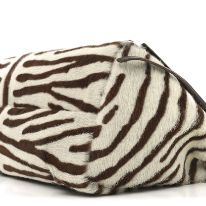 Prada Calf Hair Zebra Print Tote White Moro 9 of 9