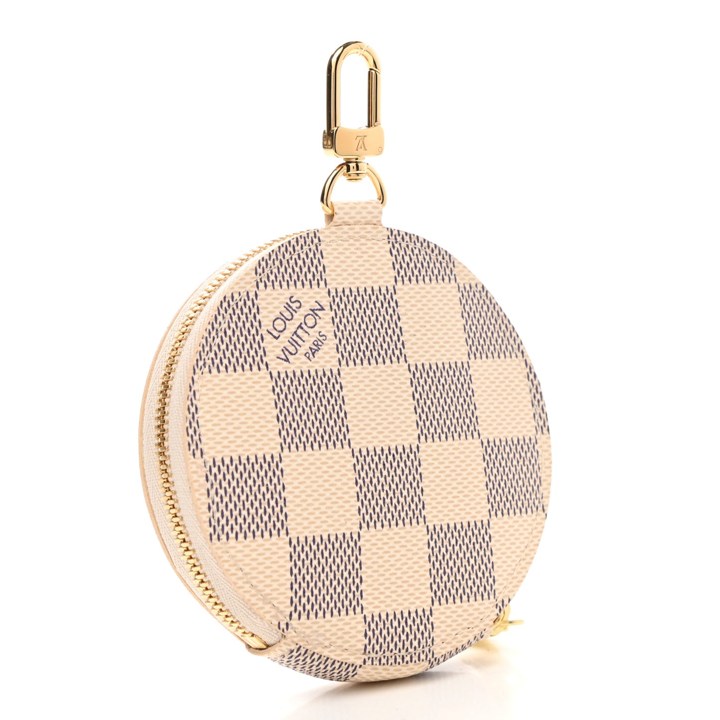Damier Azur 2021 Christmas Animation Hollywood Bag Charm Fuchsia