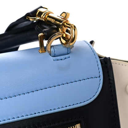 Celine Smooth Calfskin Medium Tri-Color Trapeze Blue Lavender 17 of 20