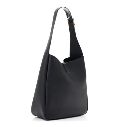 Saint Laurent Supple Calfskin Large Le 5 A 7 Soft Hobo Bleu Abysse 3 of 11