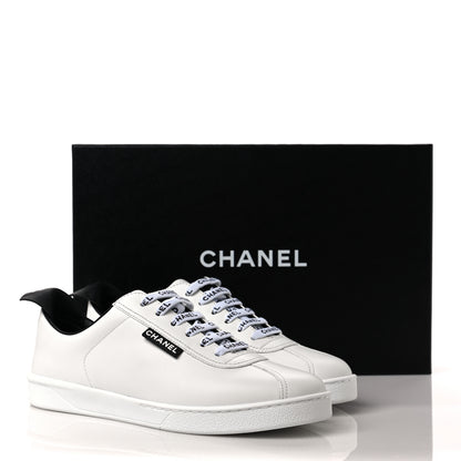 Chanel Calfskin CC Womens Sneakers 39 White 10 of 10