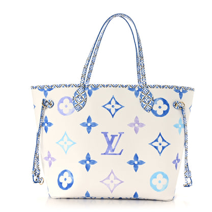 Louis Vuitton Monogram Giant By The Pool 2.0 Neverfull MM Blue 2 of 9
