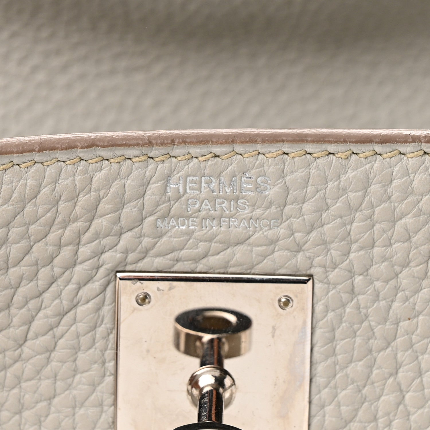 Hermes Taurillon Clemence Kelly Retourne 32 Gris Perle 6 of 12