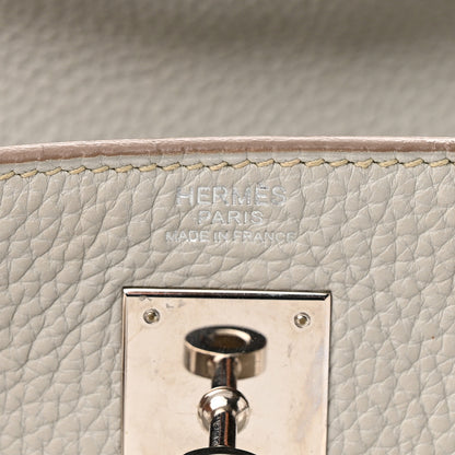 Hermes Taurillon Clemence Kelly Retourne 32 Gris Perle 6 of 12