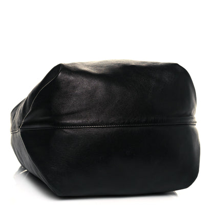 Saint Laurent Lambskin Teddy Drawstring Bag Black 4 of 15