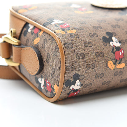 Gucci X DISNEY Mini Vintage GG Supreme Monogram Mickey Mouse Shoulder Bag Beige Vintage Sun Oil 9 of 14