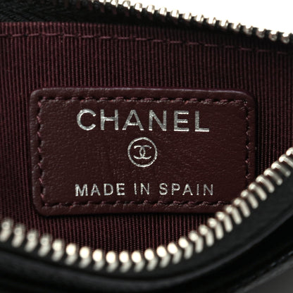 Chanel Caviar Quilted CC Zip Card Holder Black 6 of 9