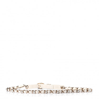 Chanel Lambskin CC Pearl Chain Belt 75 White 2 of 4