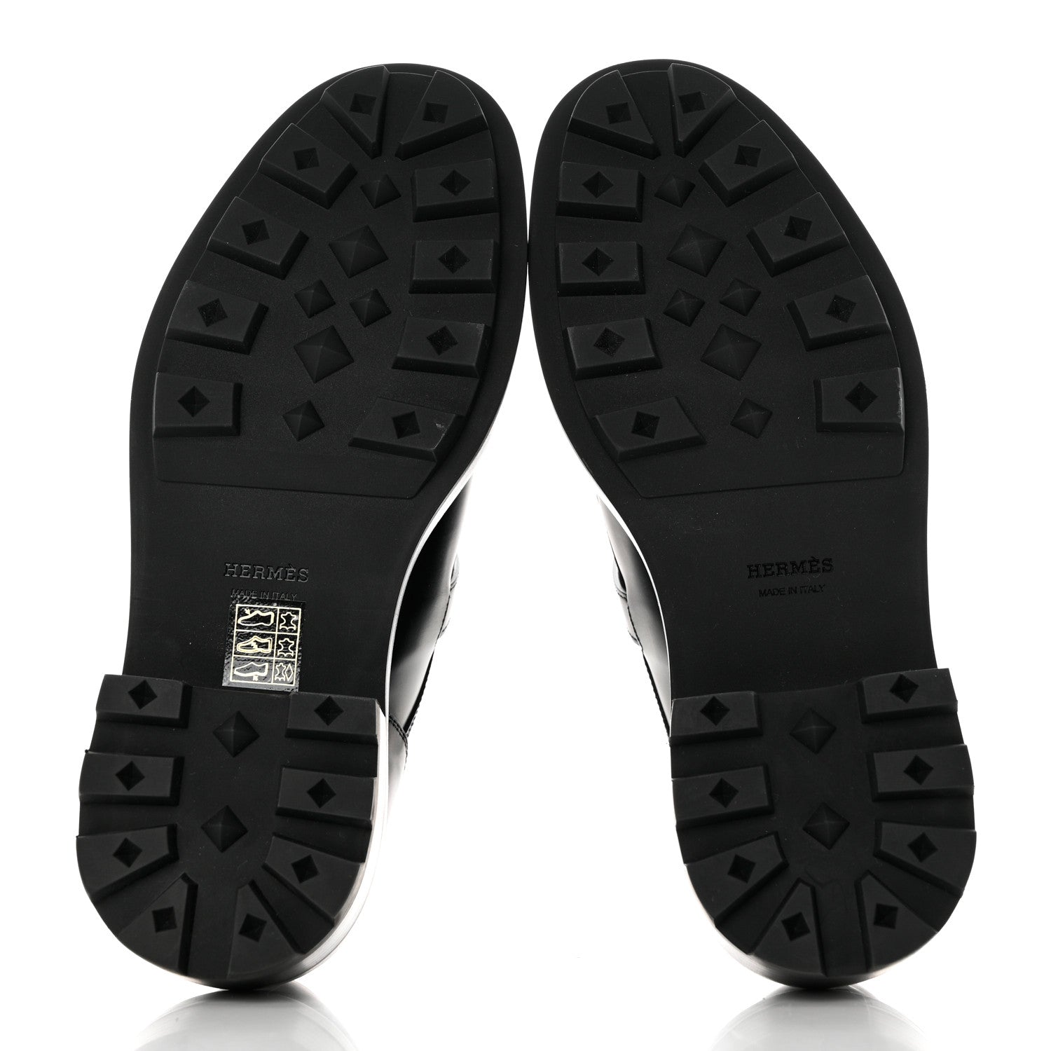 Hermes Glossed Calfskin First Oxford 36 Black 5 of 9