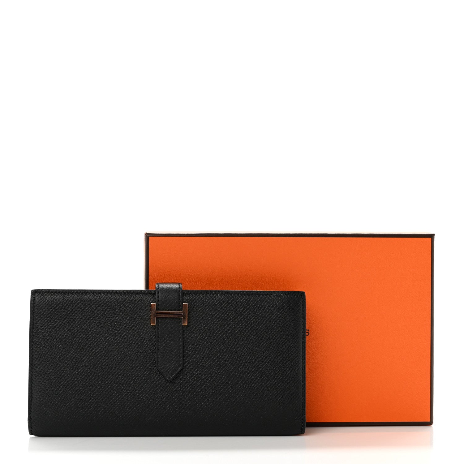 Hermes Epsom Bearn Gusset Wallet Black 9 of 9