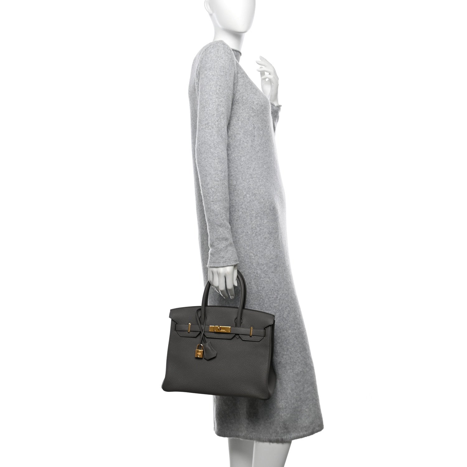 Hermes Togo Birkin 30 Etain 2 of 12