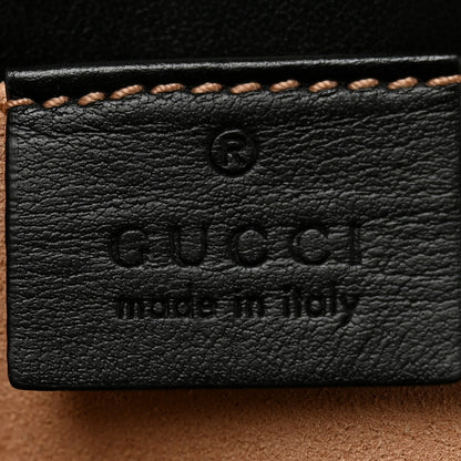 Gucci Calfskin Matelasse Mini GG Marmont Shoulder Bag Black 6 of 12