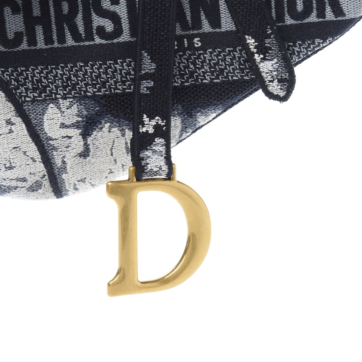 Christian Dior Canvas Tie Dye Saddle Bag Blue Multicolor 10 of 12