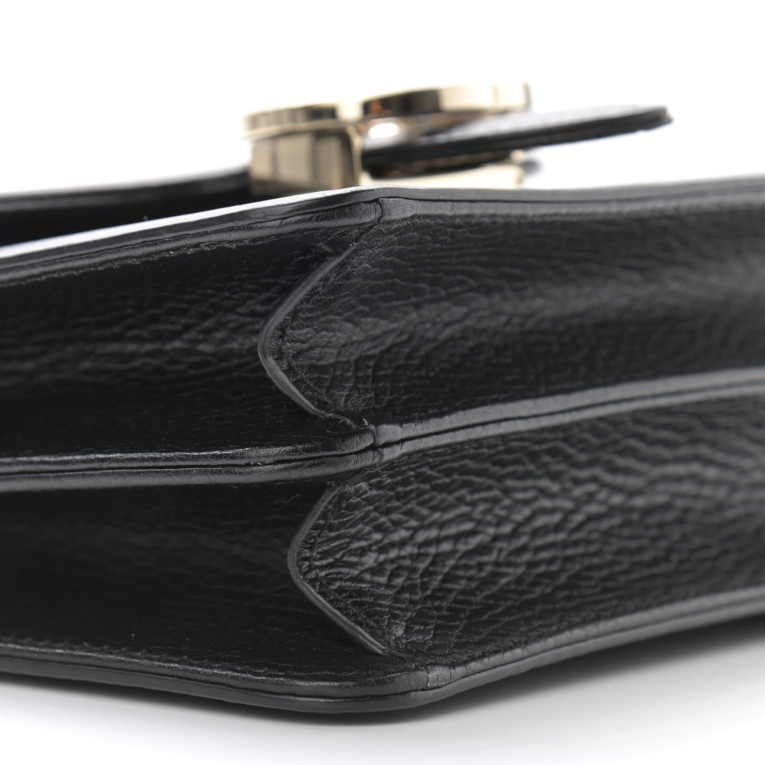 Gucci Dollar Calfskin Small Interlocking G Shoulder Bag Black 9 of 10