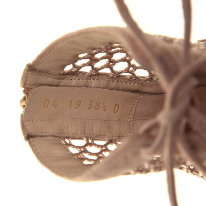 Christian Dior Suede Resille Naughtily-D 30mm Ankle Boots 38.5 Nude 8 of 16