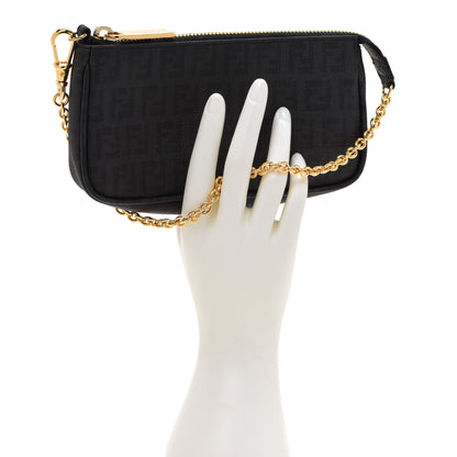 Fendi Zucchino Spalmati Forever Pochette Black 2 of 9
