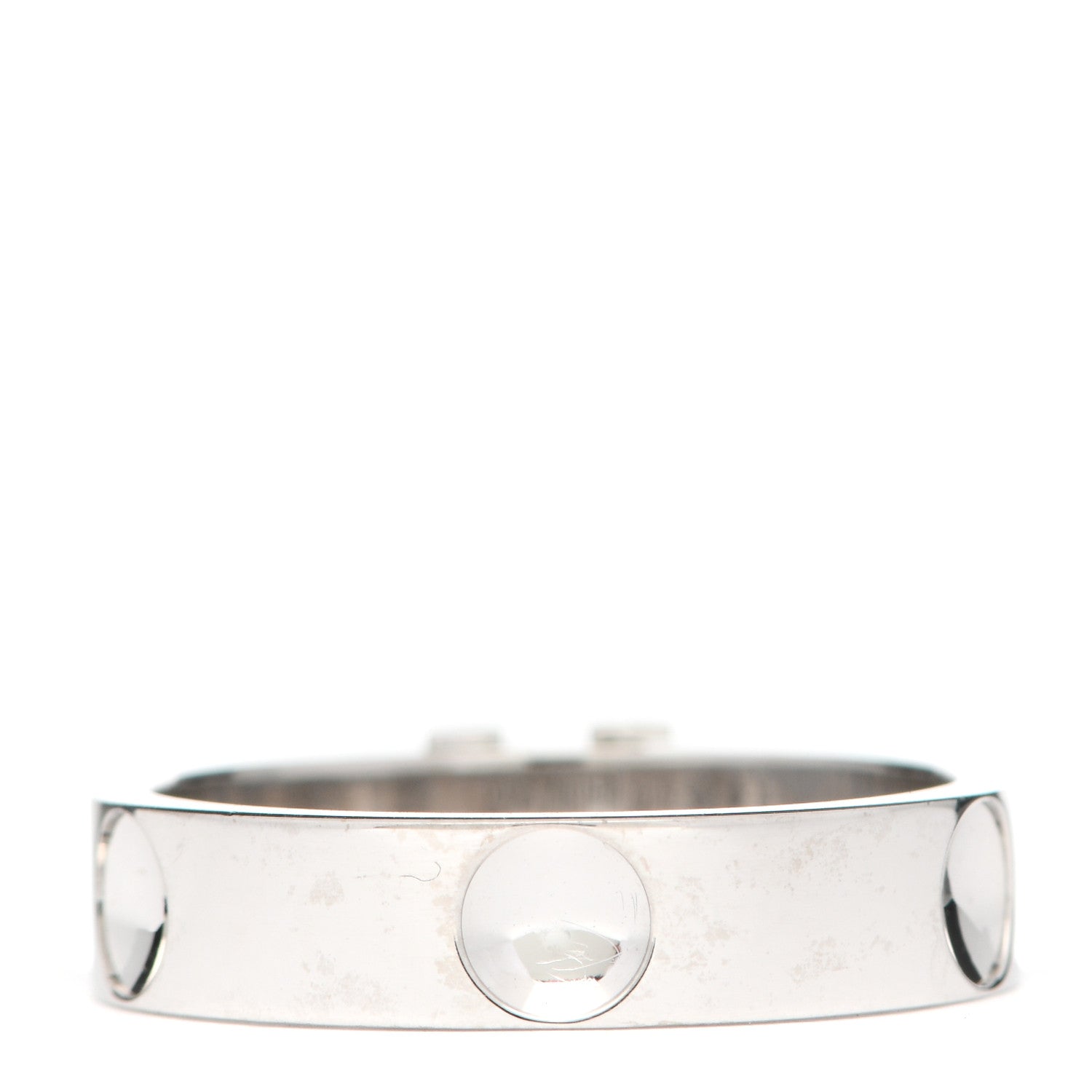 Louis Vuitton 18K White Gold Empreinte LV Ring 59 8.75 3 of 4