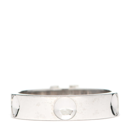 Louis Vuitton 18K White Gold Empreinte LV Ring 59 8.75 3 of 4