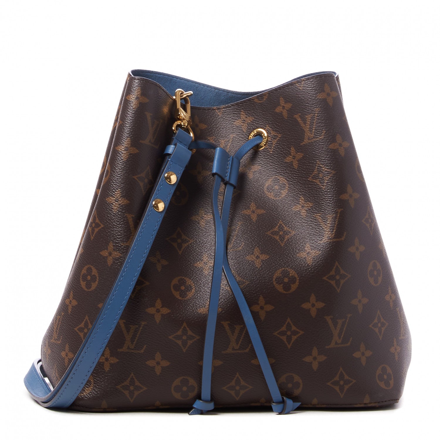 Louis Vuitton Monogram Neonoe MM Blue Jean 1 of 8