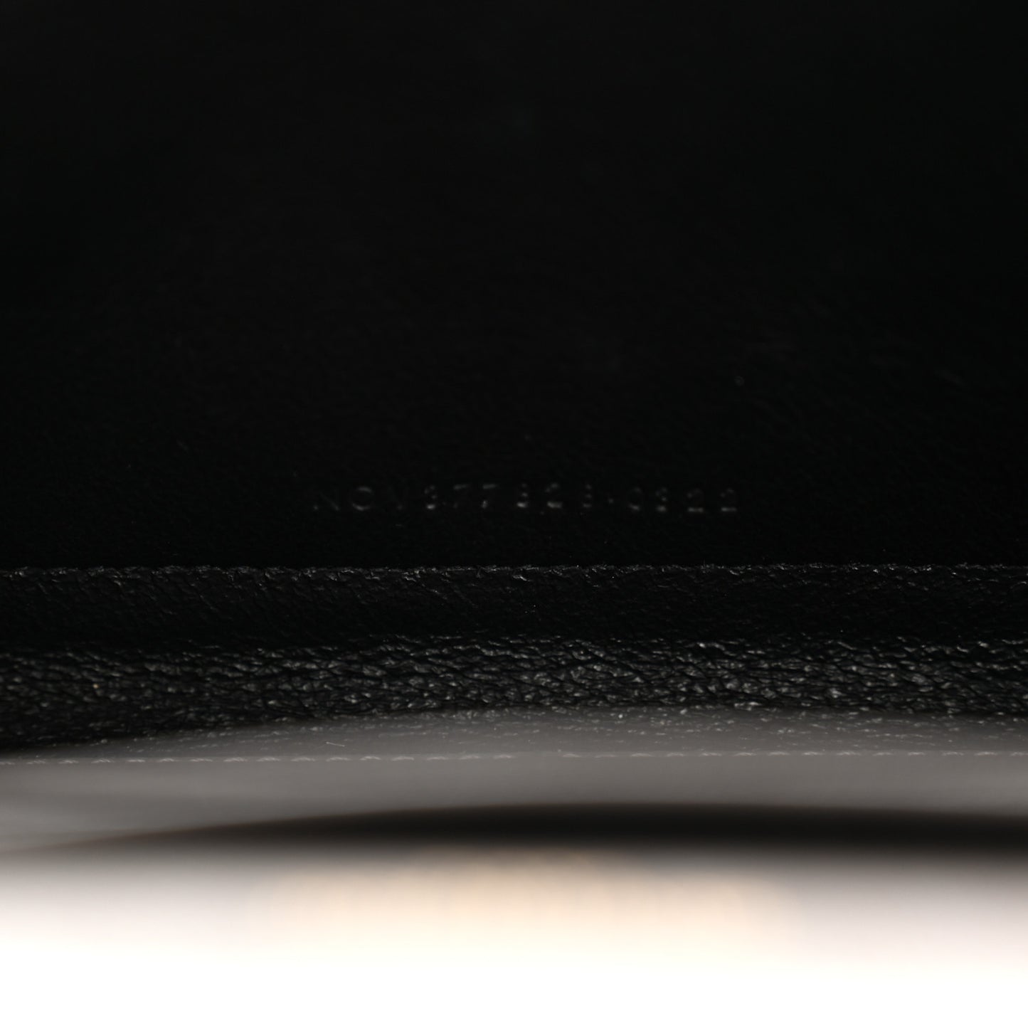 Grain De Poudre Matelasse Chevron Monogram Chain Wallet Fog