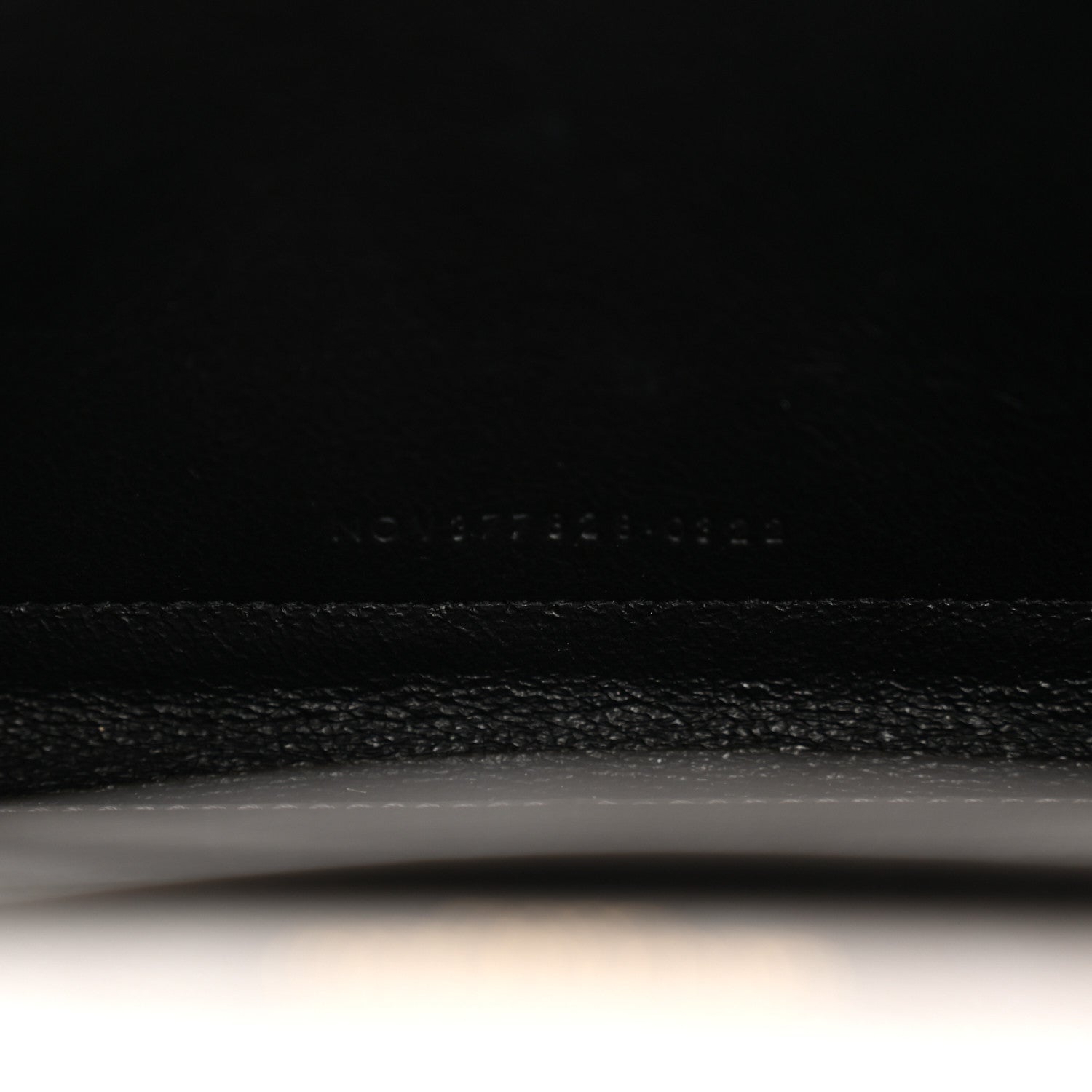 Saint Laurent Grain De Poudre Matelasse Chevron Monogram Chain Wallet Fog 7 of 11