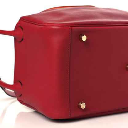 Hermes Swift Verso Lindy 30 Rouge Grenat Orange 7 of 9