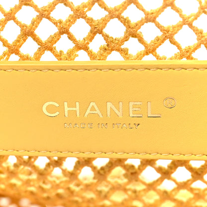 Chanel Mesh Macrame Small Flap Bag Yellow 7 of 11