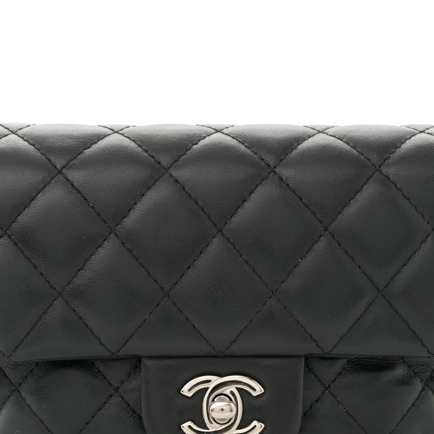 Chanel Calfskin Quilted CC Uniform Flap Belt Bag Black 8 of 12
