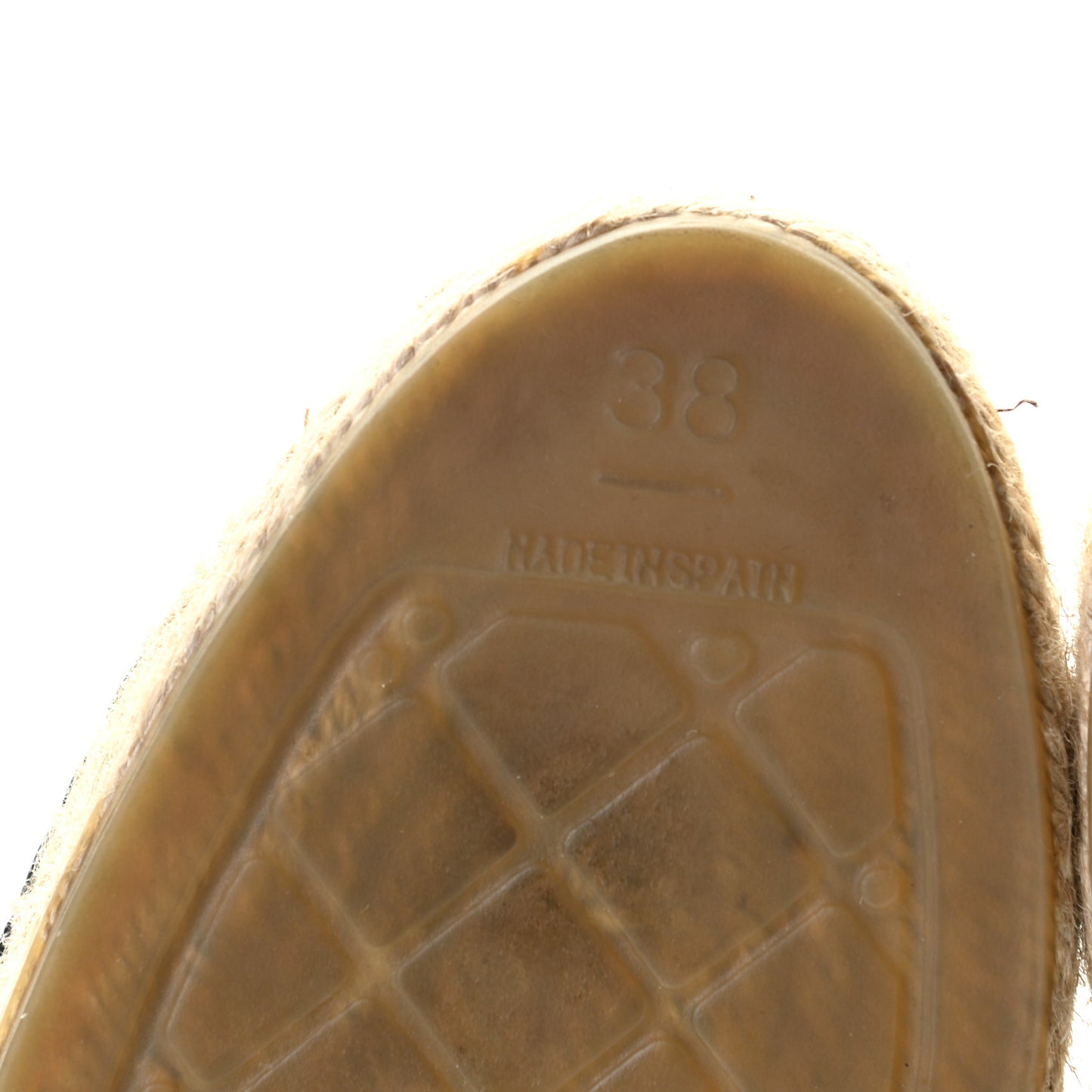 Lambskin CC Espadrilles 38 Black