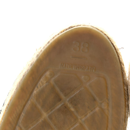 Chanel Lambskin CC Espadrilles 38 Black 9 of 10