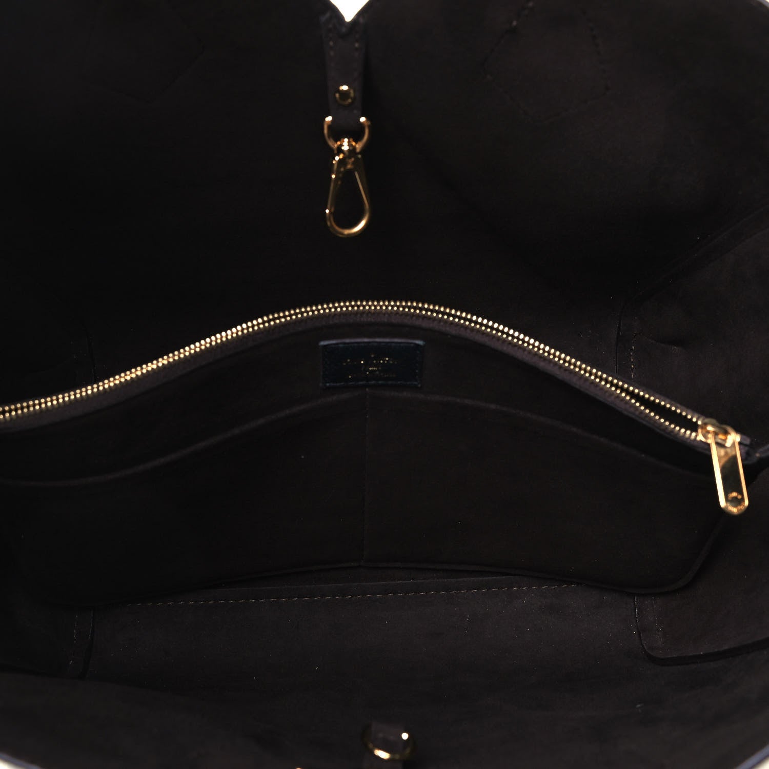 Louis Vuitton Calfskin Monogram Kimono Tote Black 5 of 9