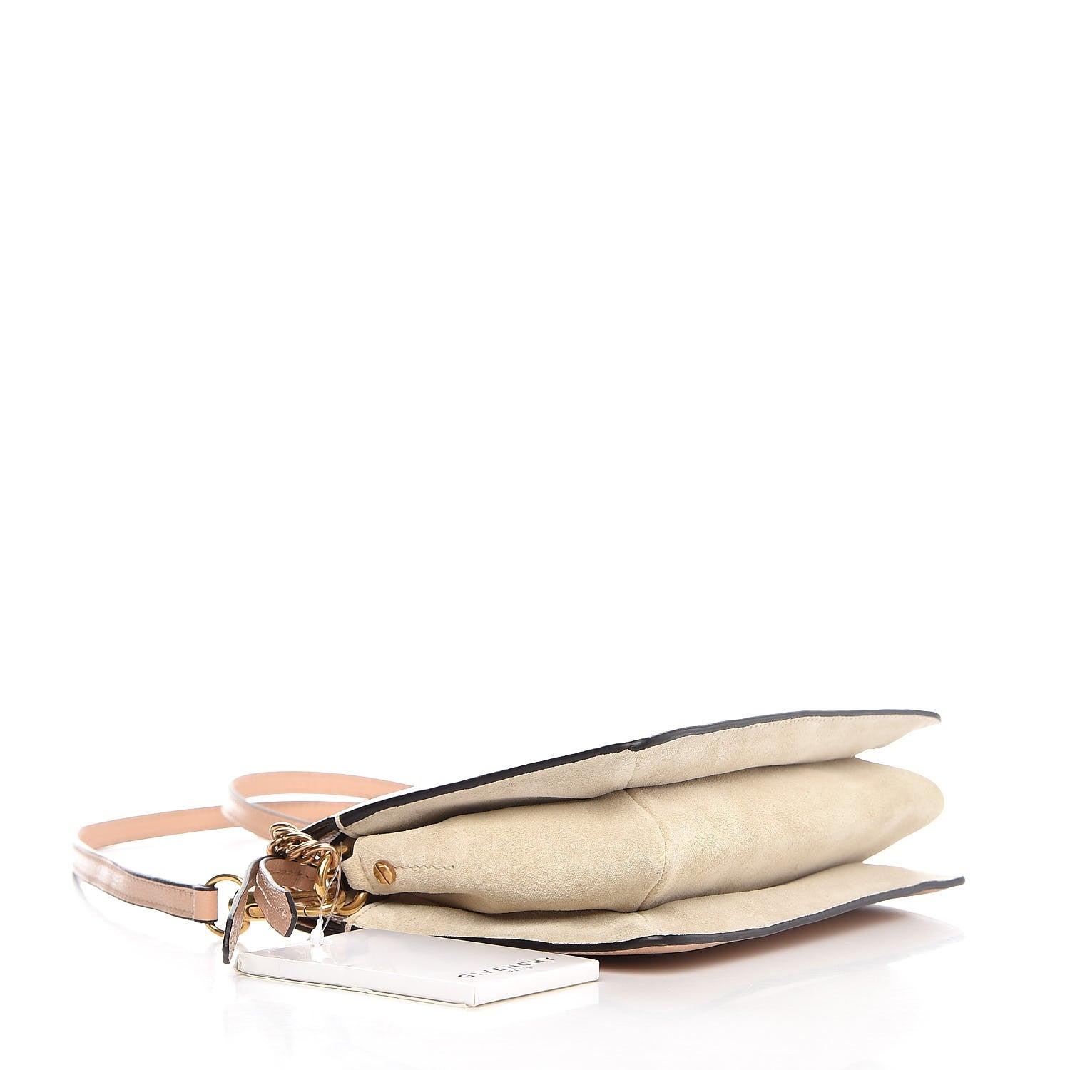 Givenchy Grained Calfskin Suede Cross 3 Crossbody Bag Nude Light Beige 4 of 7