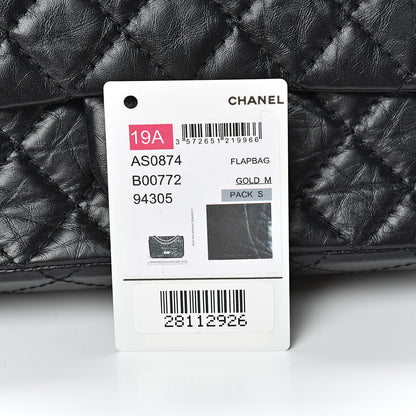 Chanel Aged Calfskin Quilted 2.55 Reissue Mini Flap Black 12 of 13