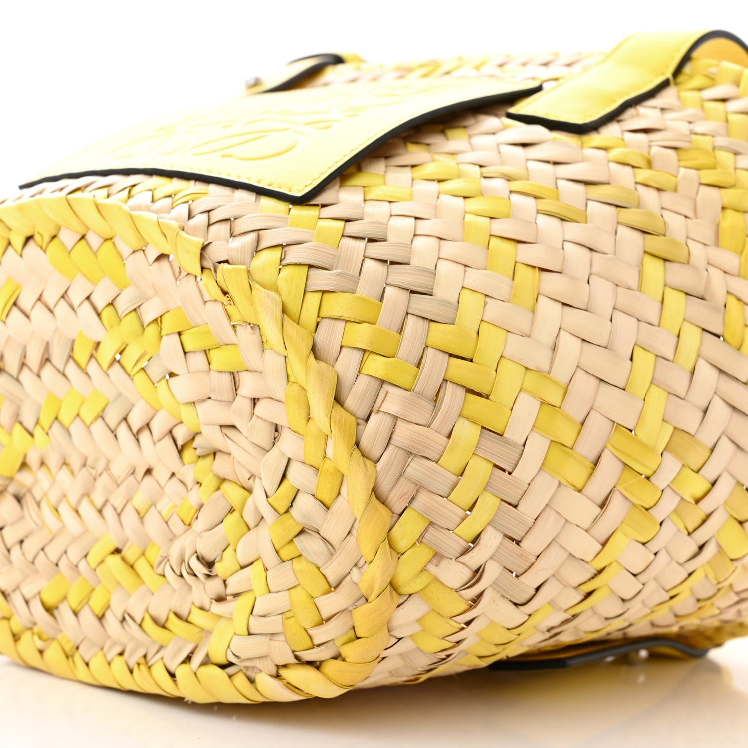 Loewe Raffia Small Basket Tote Bag Natural Yellow 9 of 9