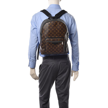 Louis Vuitton Monogram Macassar Josh Backpack 2 of 13